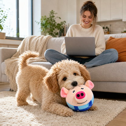 Bouncy Buddy - Self-Bouncing Interactive Plush Toy for Dogs